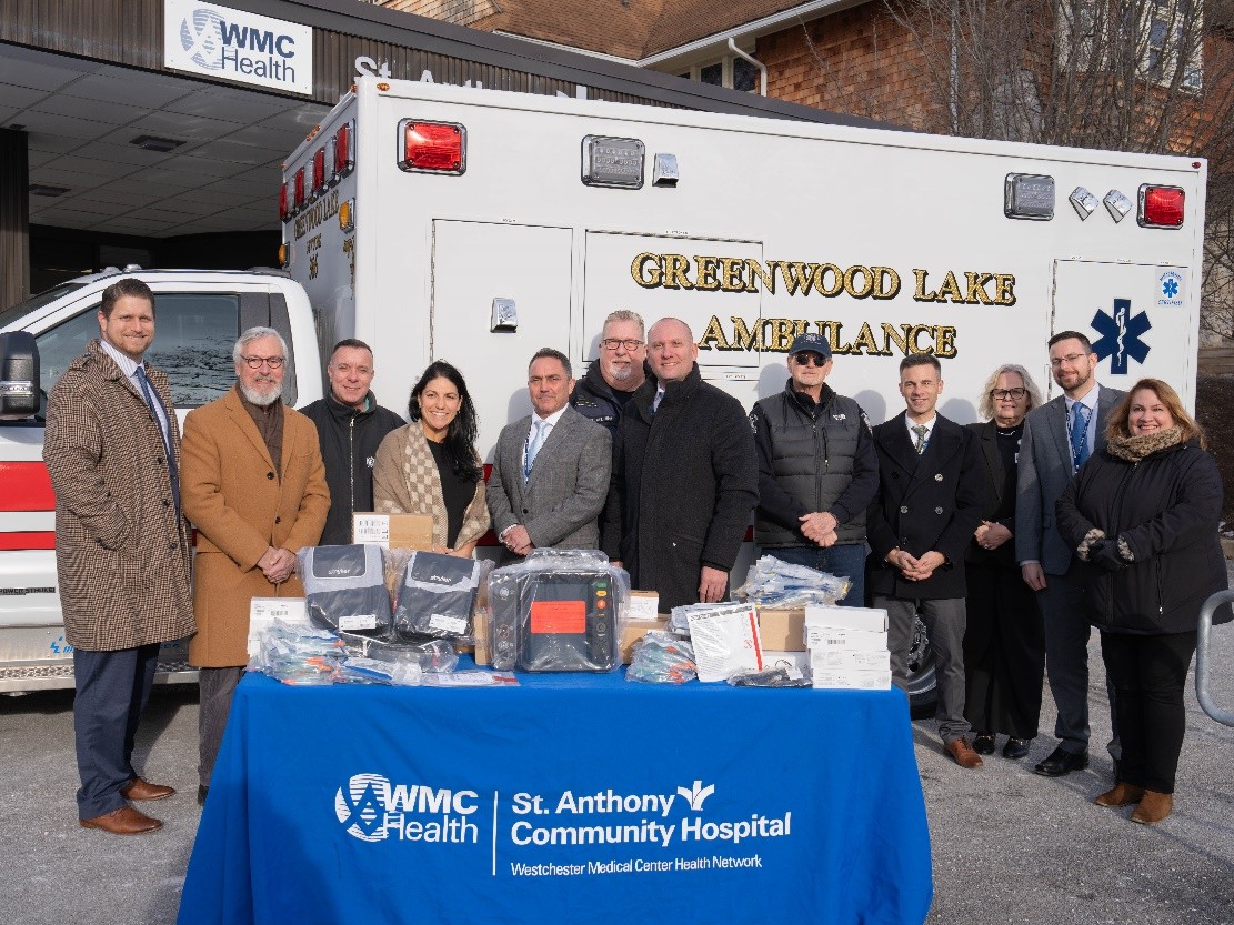Image for the search result: St. Anthony Community Hospital Donates Advanced 12-Lead EKG to Greenwood Lake Volunteer Ambulance Corps, Strengthening Cardiac Care Across Warwick