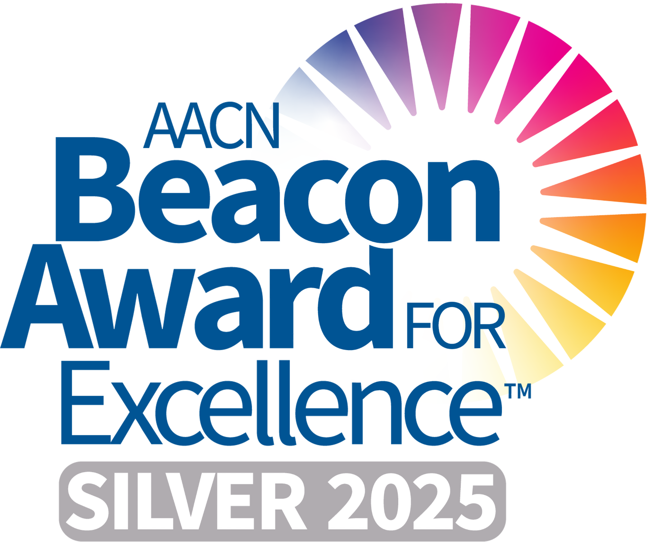 American Association of Critical-Care Nurses (AACN) Beacon Award for Excellence Silver badge