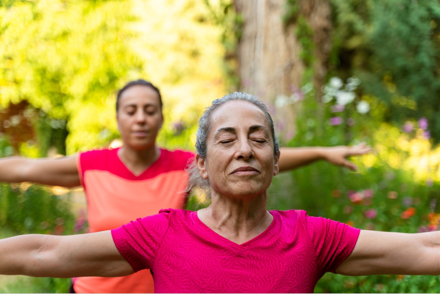 Breathe Better Clinic Mother and Daughter breathing outside
