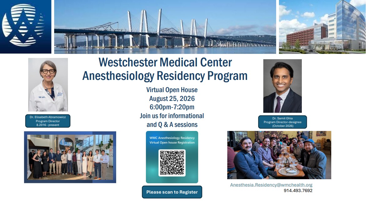 Open House for Anesthesia Residency August 2026